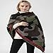 SEPTEMBER HOME Pashminas Camouflage Blanket Scarf ultra-soft plush style Ponchos Pashmina Shawls and Wraps