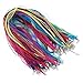 Dealglad 100pcs Candy Colorful Voile String Ribbon Organza Necklace Cords Chain