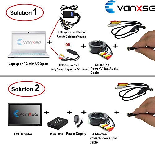 Vanxse Cctv Mini Spy Security Camera Sony CCD Hd 3.6mm 90degree 1000tvl 6PCS Infrared IR Leds Night vision Pipe Snake Hidden Mini Cctv Surveillance Camera