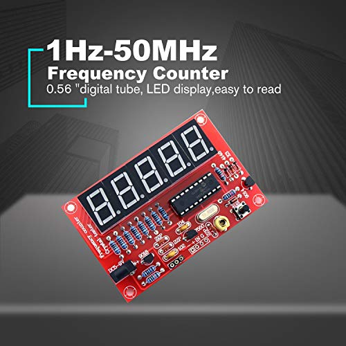 1Hz-50MHz Digital LED Crystal Oscillator Tester Frequency Counter Meter RF Electronic DIY Kits Tools PCB Board Module - Thumbnail 2
