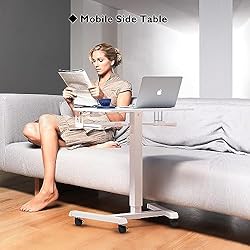 BONTEC Mobile Standing Desk with Keyboard