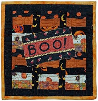 Halloween Mug Rug Quilted Patchwork Cotton Snack Mat Desk Mat Hot Pad