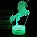 YODAFOOR Unicorn Night Light Lamp, Unicorn Toy Gifts for Boys Girl Teen Kids, Bedroom Table Decor Light, 16 Color Remote Lamp Smart Touch