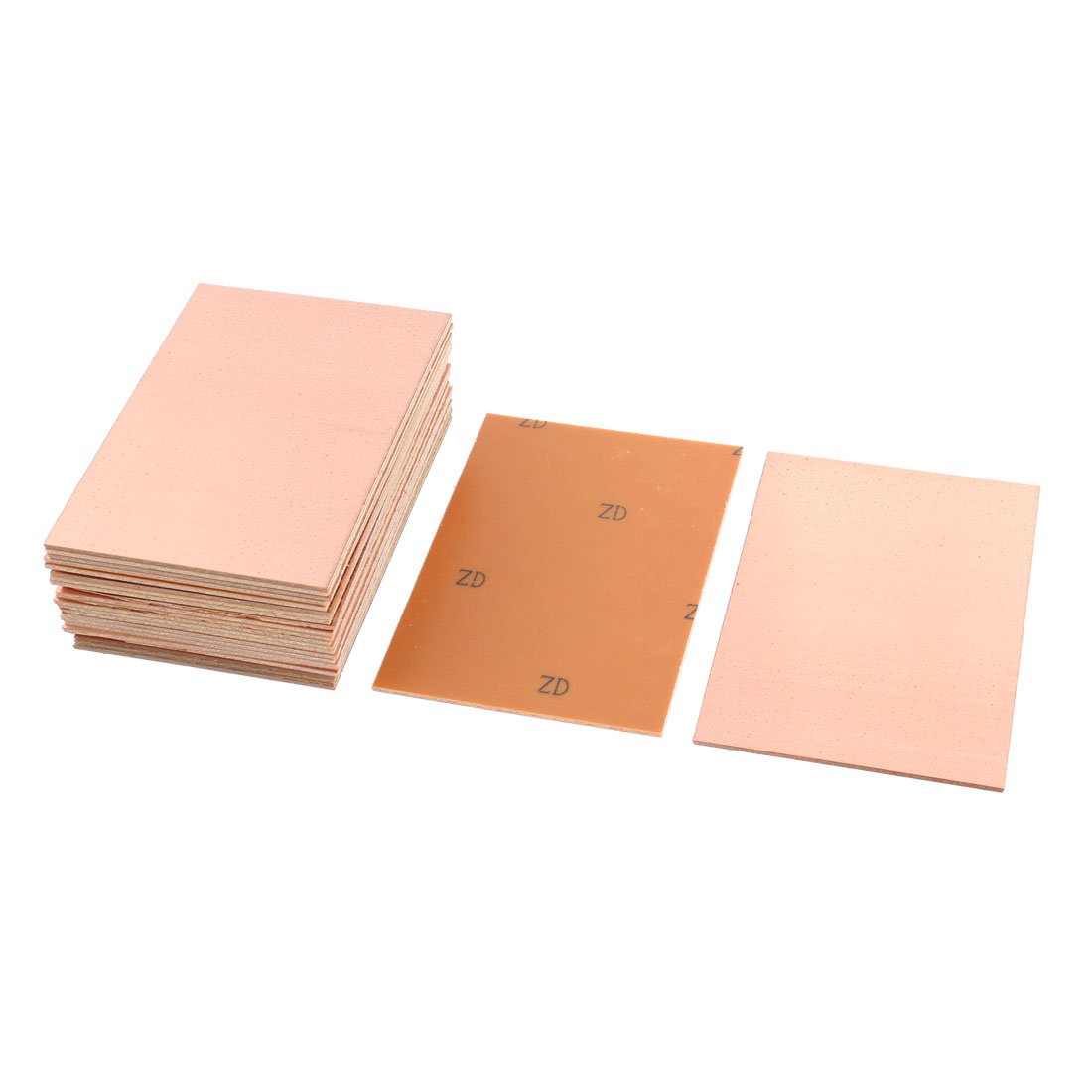 Sourcingmap a15080500ux0231 25 Piece 100 x 70 x 1.5 mm Single Side Copper Clad Laminate PCB Circuit Board, 2.76" Width, 3.94" Length