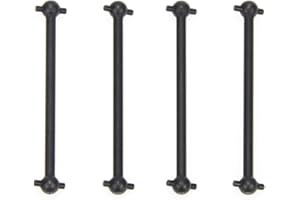 Dogbone Universal Drive Joint Cup Shaft 61mm Steel Silver Iron Black for RC Hobby Model Car HPI HSP,COJOYS,4PCS (Black)