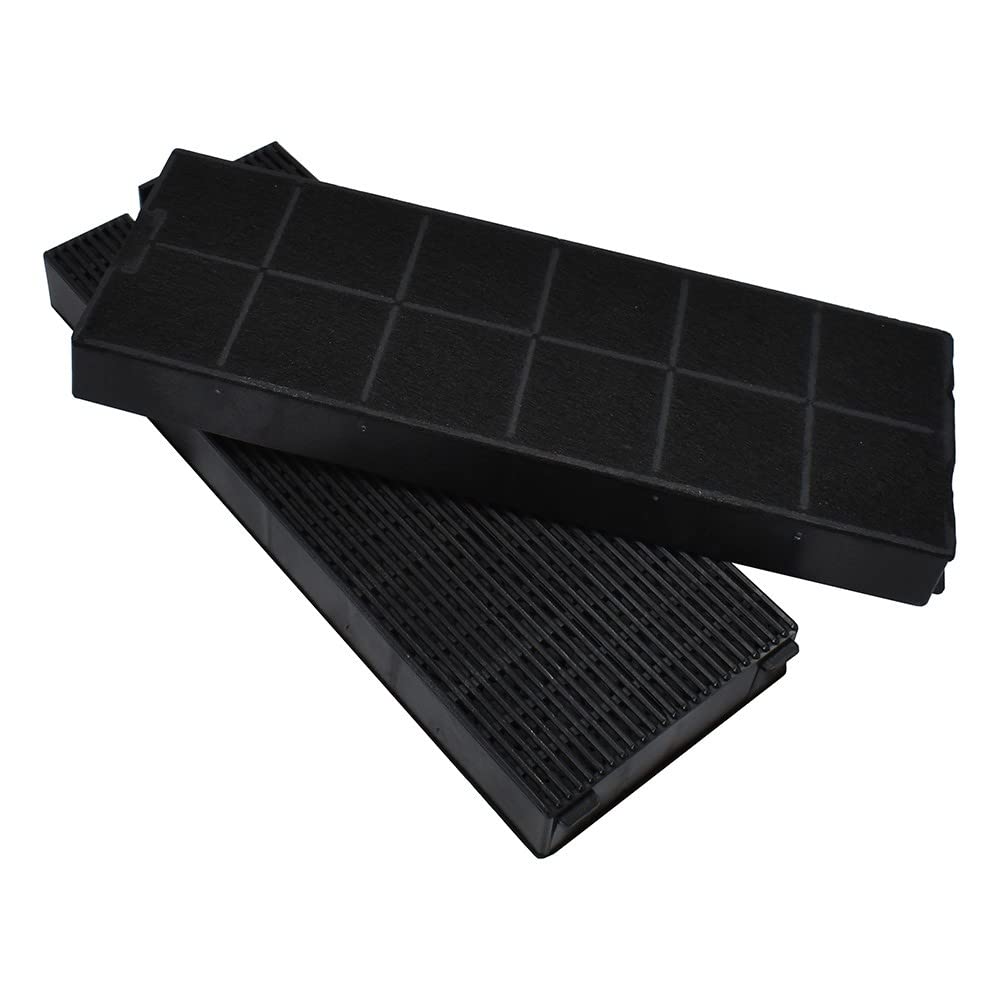 Atag/Pelgrim/Etna/Candy (2 Pieces) Carbon Filter AllSpares KF63 / ACC918 / 34534 / AMC26, 2 Units (Pack of 1), Alloy Steel, 2 Units (Pack of 1), Alloy Steel, 2 Unité (Lot de 1), Alloy Steel