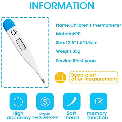 Basal Body Thermometer Waterproof, Highly Accurate 1/100th Degree