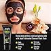Joqlo Blackhead Remover Mask,60g Charcoal Deep Cleansing Peel-off Black Mask for for Acne and Blemishes, Strawberry Nose. Activated Peel-off Black Mask with Mask Applicator Brush