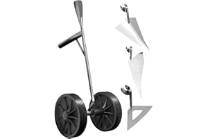 Garden Hoe for Planting,Soil Aerating Tiller Tool with Double Wheels | Gardening Hand Tool - for Men Husband Father Gardener 