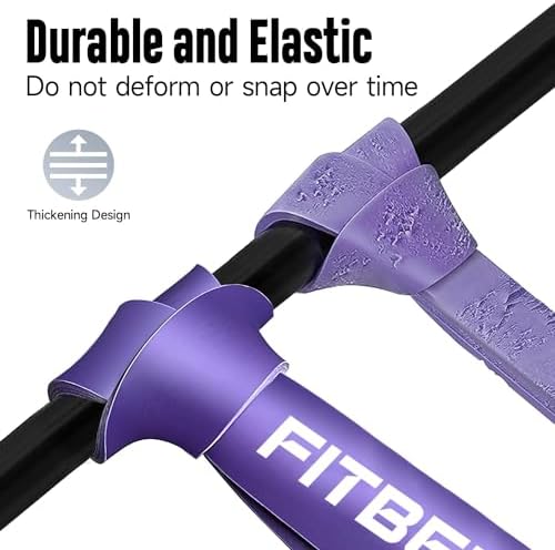Bande Elastici Fitness [5 elastici trazioni] con Ancoraggio per Porta, pad di Protezione per le Mani, per Stretching, Allenamenti di Resistenza, Potenziamento Muscolare, per Uomini e Donne