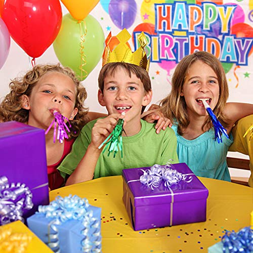 Iceyyyy 48 Pcs Party Horns Party Blowers Party Squawkers Glitter Party Fringed Noisemaker Blowouts Whistles for Birthday, Wedding, Chistmas, New Year Party - Thumbnail 5