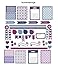 Weekly / Monthly planning stickers, "Winter Colours", box sizes 1.5" x 2.0" and 1.5" x 1.0". Sized to fit most planners. Scrapbook elements and gift decor.