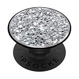 Silver-Color-Picture PopSockets PopGrip: Swappable