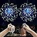 LED String Lights, 8 Modes Dimmable with Remote Control, Battery Operated Hanging Starburst Lights with 198 LED, IP44 Waterproof, Decorative Wire Lights for Parties