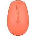 Rii Wireless Mouse RM700 2.4G Silent Computer Mouse with USB Nano Receiver for Laptop, PC, Mac, Chromebook, Windows (Orange)