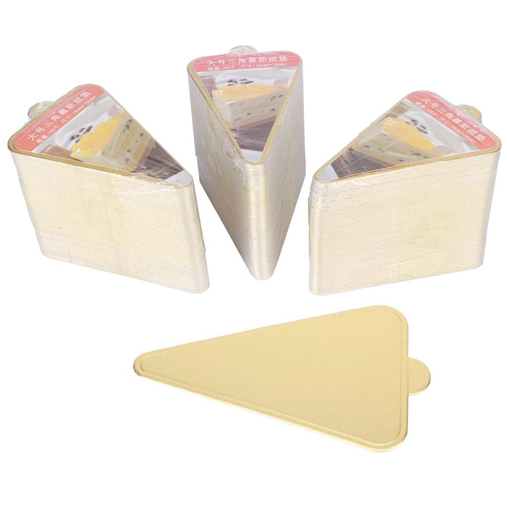 300pcs Triangular Mousse Cake Boards Cupcake Base Dessert Display Tray Cardboard Decoration Tools Cake Stands