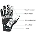 Easetech Cycling Gloves for Men Women, Bike Gloves Touchscreen, Motorcycles Riding, MTB, Road Bike Skeleton Bones Gloves