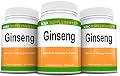 3 Bottles Ginseng 1000mg Per Serving Panax Ginseng Eleutherococcus Senticosus Extract Korean Ginseng 270 Total Capsules KRK Supplements
