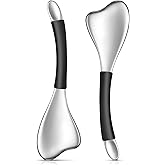 Fabludo 3-in-1 Cryo Gua Sha Facial Tools, Ice Roller Globes for Women Face and Eyes Massager, Unbreakable Stainless Steel Face Sculpting Skin Care Tools, Esthetician Supplies with Carry Case