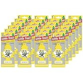 LITTLE TREES Car Air Freshener | Hanging Paper Tree for Home or Car | Vanillaroma | 24 Pack