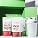 Oats Overnight - Variety Pack (3 Pack with BlenderBottle) High Protein, Low Sugar Breakfast - Gluten Free, High Fiber, Non GMO Oatmeal (2.7oz per pack)