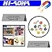 HI-AOHA Magnets Magnets Round Fridge Refrigerator Multi-Use Stainless Steel Disc, for Home, kitchen,Craft Projects,Office,DIY, Arts,Whiteboard,Premium Brushed Nickel Pawn Style Magnetic(12x3mm)