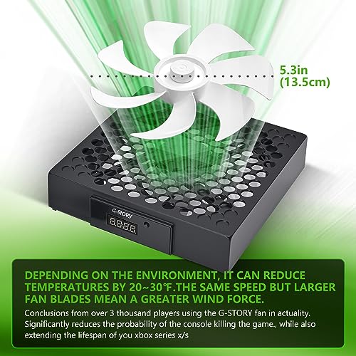 GSTORY Cooling Fan for Xbox Series X with Automatic Fan Speed