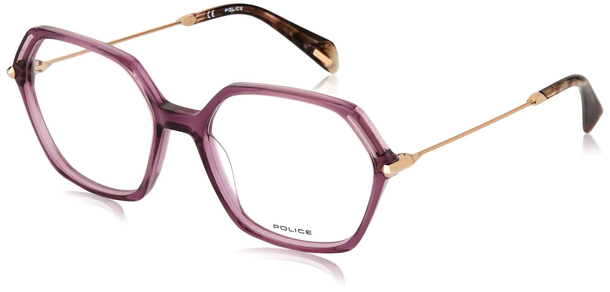 Police VPLD23 Sunglasses, Shiny Transp.Violet, 26