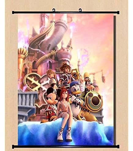 Amazon.com: Kingdom Hearts Game Fabric Wall Scroll Poster (16