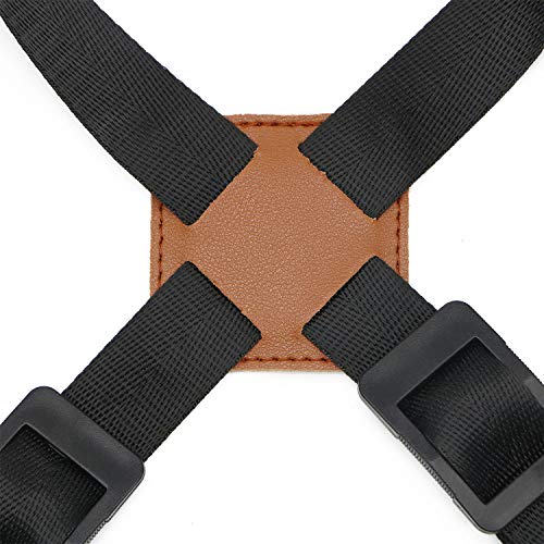 Saxophone Strap of Harness - Adjustable Soft Padded Sax Shoulder Strap Design for Bass Tenor Alto Saxophone with Snap Hook - Thumbnail 2