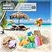Chanvi Beach Toys Set, Toddler Beach Sand Toy Pool Bath Play Sets (21 pcs)- Included Mesh Bag, Soft Plastic Sandbox Toys with Sand Truck Bucket Shovels Rakes Beach Castle Molds Sea Animal Molds