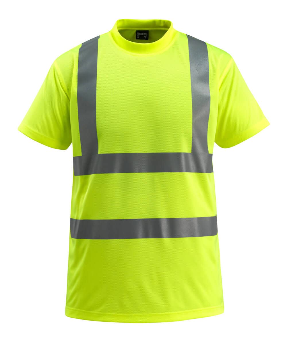 Mascot 50592-972-17 Townsville Safe Light Classic Fit Class 2 T-Shirt, Size S, Hi-Vis Yellow