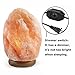 Feiuruhf Himalayan Salt Rock Lamp Hand Carved Organic Crystal Salt Night Light with Genuine Neem Wood Base, Bulb and Dimmable Switch for Home Office Hotel Steam Room (Large)