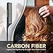 Styling Comb (2 Pack) Professional 8.8” Black Carbon Fiber Anti Static Chemical And Heat Resistant Tail Comb For All Hair Types | Fine and Wide Tooth Teasing Comb | Men and Women | Bardeau Essentials