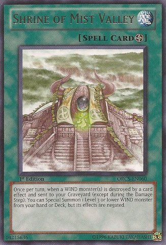 Yu-Gi-Oh! - Shrine of Mist Valley (ORCS-EN060) - Order of Chaos - 1st Edition - Rare