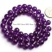 SHG 8mm Round Smooth Purple Jade Agate Beads for Jewerly Making Beads Strand 15 inches Jewelry Making Beads Spacer Beads