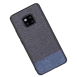 Case for Huawei Mate 20X Super Silm Ultra Hybrid Cloth Shell +Soft TPU 360 Degree Protective Cover for Mate 20 pro (Blue+Blue, Huawei Mate 20X 7.2)
