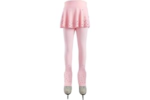 LIUHUO Figure Ice Skating Pants Training Leggings Fleece Suit Shiny Colored Diamond Girls Comfortable