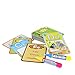 gogomall Water Reveal Word Card Water Drawing Doodle Card Book Paint with Water Reusable No Chemicals No Mess Doodle Pad Word Flash Card Educational Toy for Kids, 2 Magic Pen Included, 26 Pieces