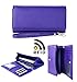 Womens RFID Blocking Wallet Classic Clutch Leather Long Wallet Card Holder Purse Handbag