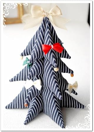 Amazon ココロキット C301d クリスマス手芸キット クリスマスツリー ネイビーストライプ 綿つき 手芸キット 通販