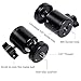 Vastar 2 Packs Mini Ball Head Hot Shoe Mount with 1/4” Screw for Camera, Light Bracket Swivel Screw Tripod Mini Ball Head for Digital SLR Camera Tripod Mount, Camera Camcorder and Other Devices