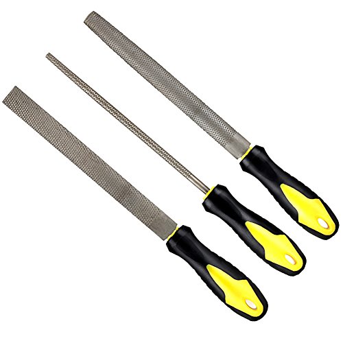 Wood RASP with Premium Grade High Carbon Hand File and Round RASP, Half