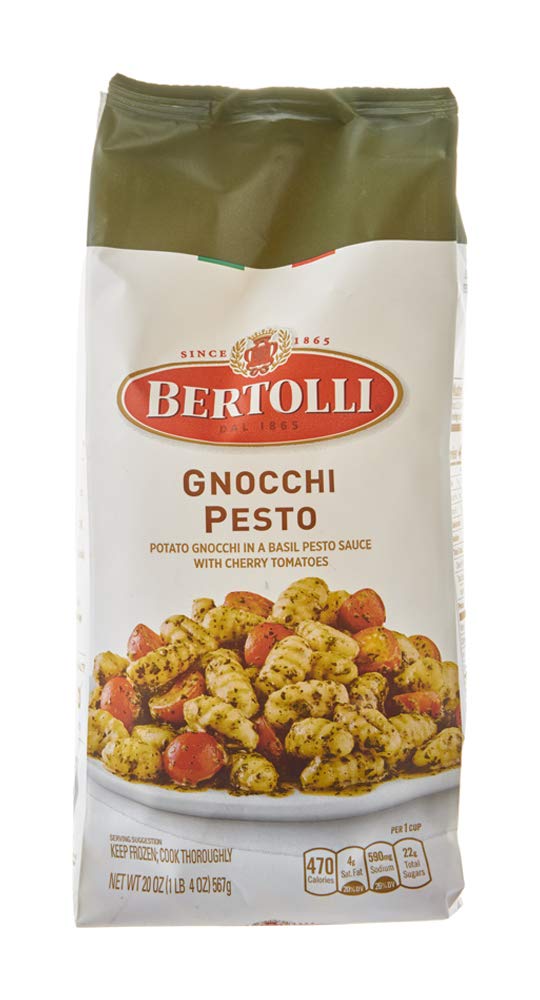 Bertolli Gnocchi Pesto Frozen Meals in a Basil Pesto Sauce With Cherry Tomatoes, 20 oz.