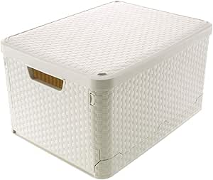 WAHHW Caja Plegable Alta, Caja de Almacenamiento Multiusos ...