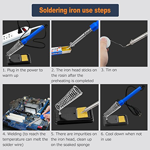 image for Baban Soldering Iron Kit, 12-in-1, 40W Soldering Iron,Universal meter,