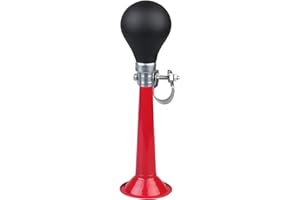 Bike Bugle Horn Metal Air Horn Retro Metal Squeeze Bulb Clown Horn for Bike Bicycles Handle and Cart 6-Color