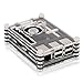 5 in 1 Professional Kit for Raspberry Pi 3 & Pi 2 B and Raspberry Pi B+,black Sliced 9 Layers Case Box + Cooling Fan +Wireless Mini Keyboard + Micro USB Cable with Turn/on Switch+heatsinks