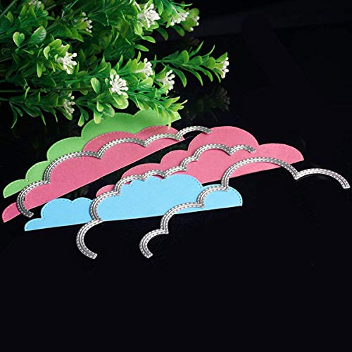 TOOGOO 1t 3 Cloud Frame Metal Cutting Dies Stencils for Scrapbooking Album Paper Card Making Craft Die Cutters