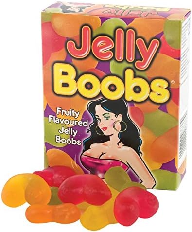 Boob Shapes for a Real Laugh - Jelly Sweets x 2 Boxes A Fun Idea for Birthday B'day Anniversary Easter for Man Brother Husband Boyfriend Friend Male Student Bloke